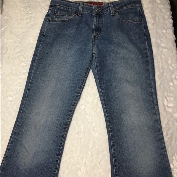 LEVI 518 SUPERLOW STRETCH BOOT CUT JEANS 7 MEDIUM - Picture 4 of 8